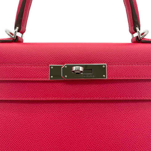 HERMES KELLY 28 SELLIER ROSE EXTREME VEAU EPSOM HAND SHOULDER BAG D SHW 90290355 - PURPOSE