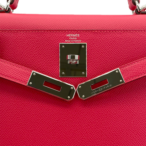 HERMES KELLY 28 SELLIER ROSE EXTREME VEAU EPSOM HAND SHOULDER BAG D SHW 90290355 - PURPOSE
