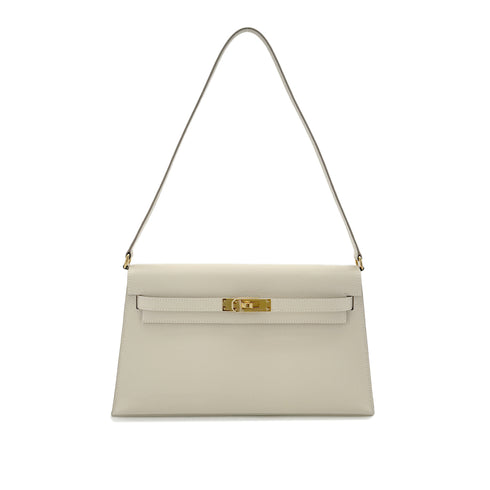 HERMES KELLY ELAN CRAIE VEAU EPSOM CLUTCH SHOULDER BAG W GHW 90291226 - PURPOSE