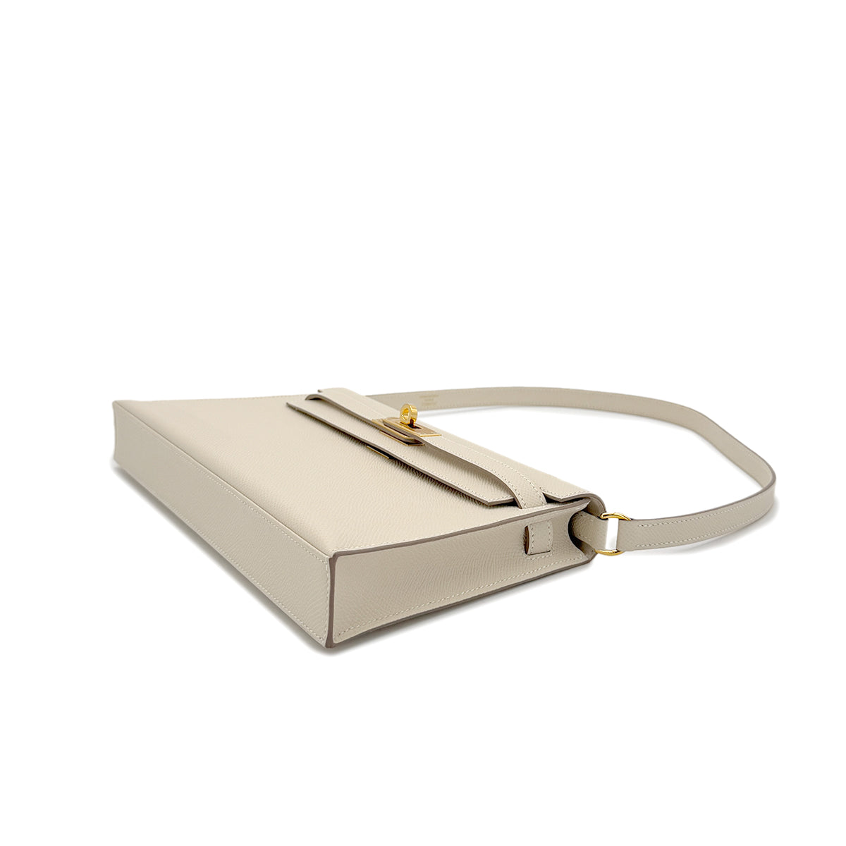 HERMES KELLY ELAN CRAIE VEAU EPSOM CLUTCH SHOULDER BAG W GHW 90291226