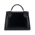 HERMES KELLY 32 SELLIER BLACK BOXCALF HAND SHOULDER BAG 〇Z GHW 90291227 - PURPOSE
