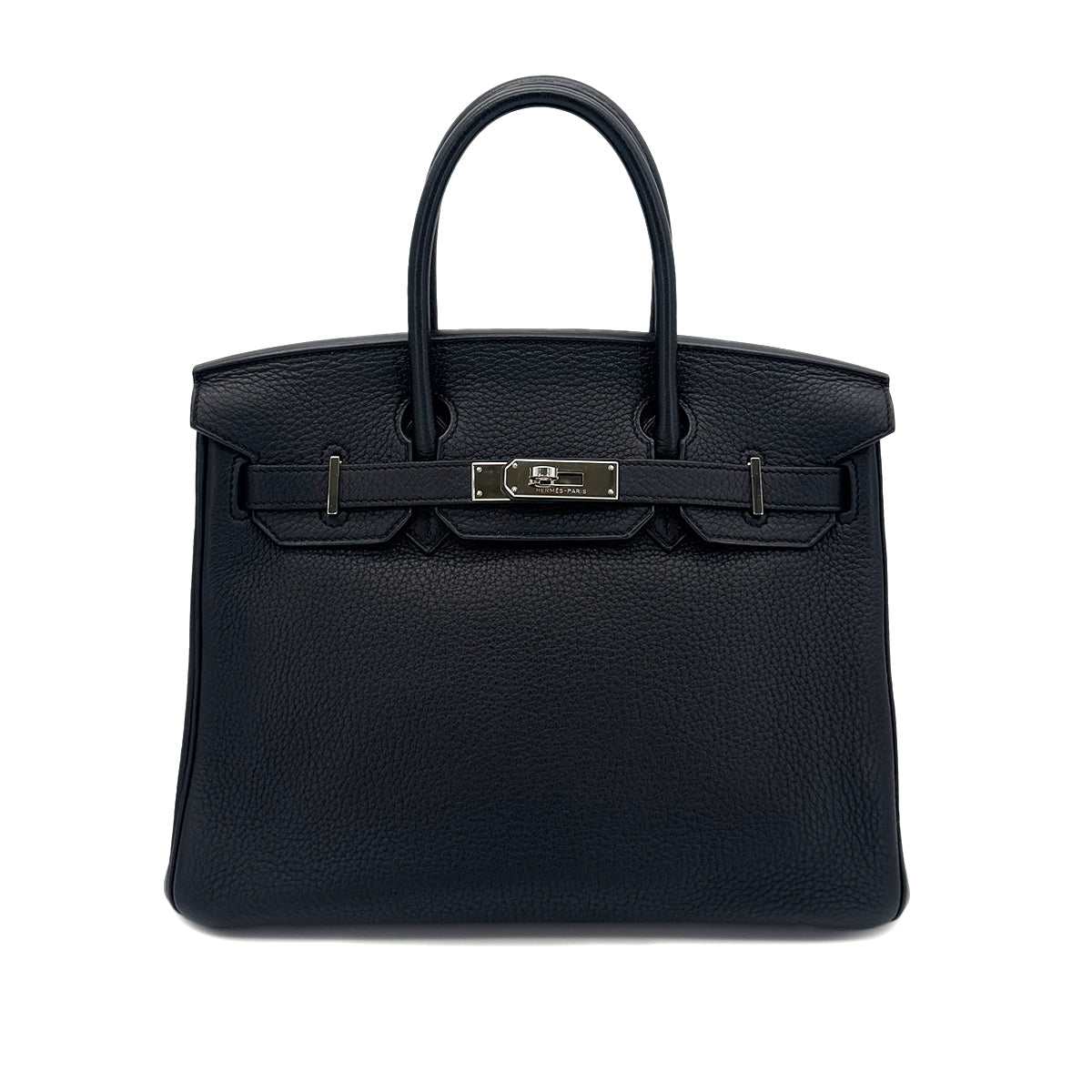 HERMES BIRKIN 30 BLACK TOGO HAND BAG □N SHW 90291228