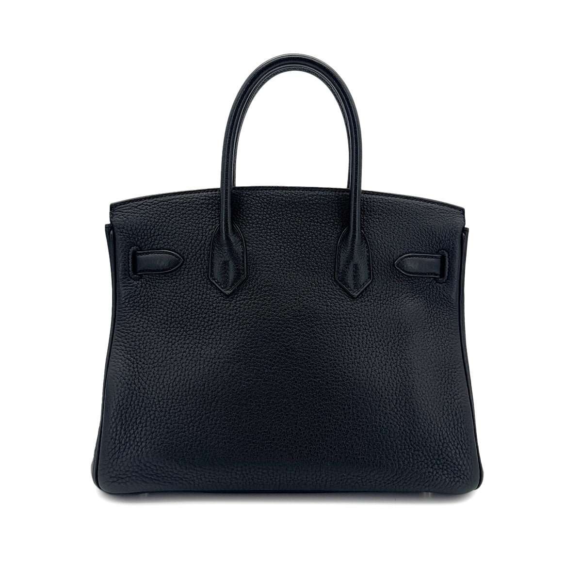 HERMES BIRKIN 30 BLACK TOGO HAND BAG □N SHW 90291228