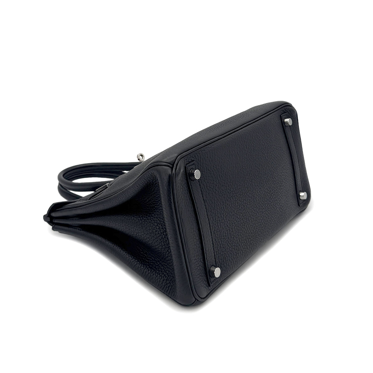 HERMES BIRKIN 30 BLACK TOGO HAND BAG □N SHW 90291228
