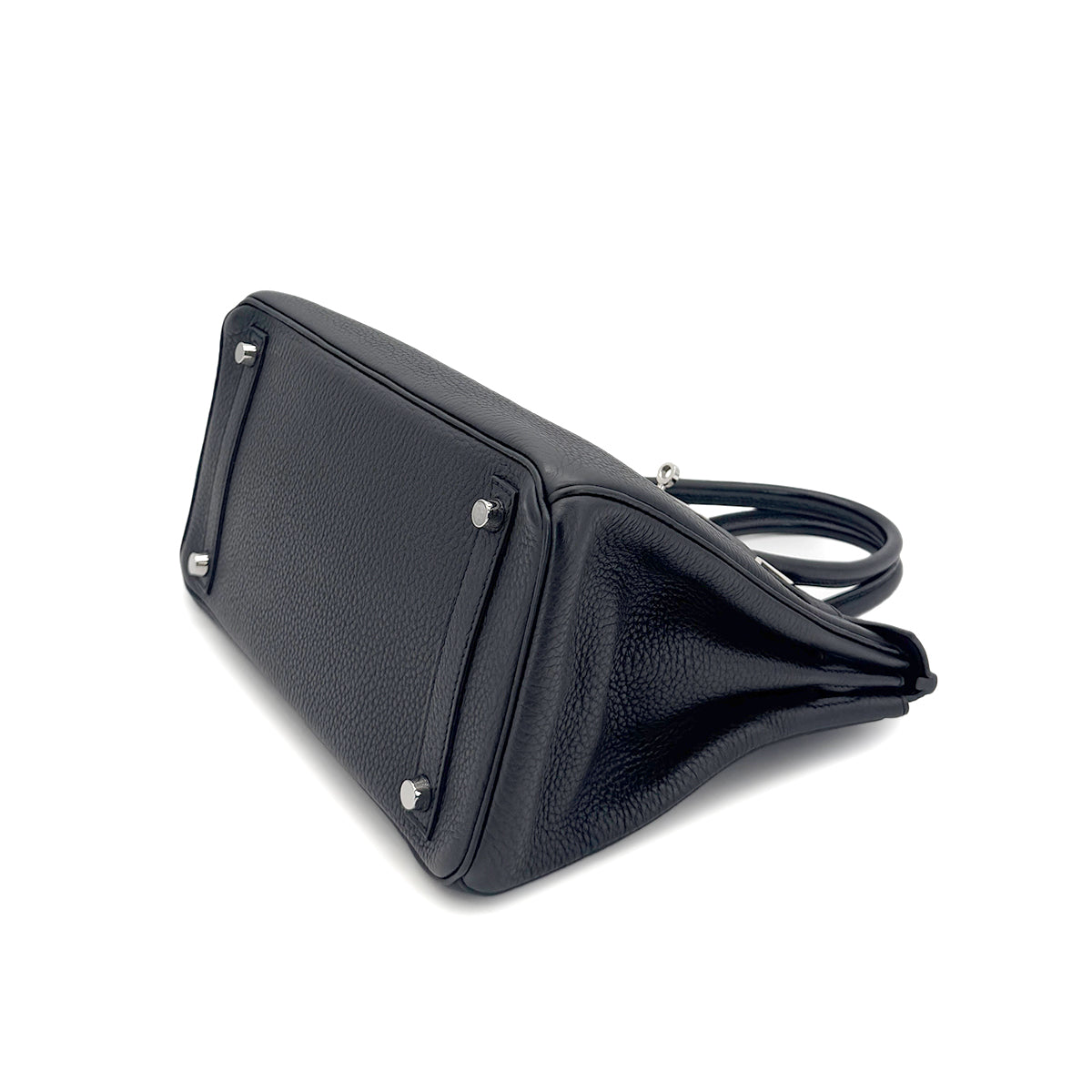 HERMES BIRKIN 30 BLACK TOGO HAND BAG □N SHW 90291228