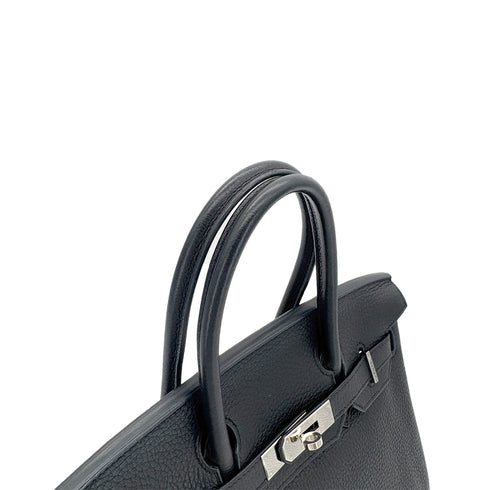 HERMES BIRKIN 30 BLACK TOGO HAND BAG □N SHW 90291228 - PURPOSE