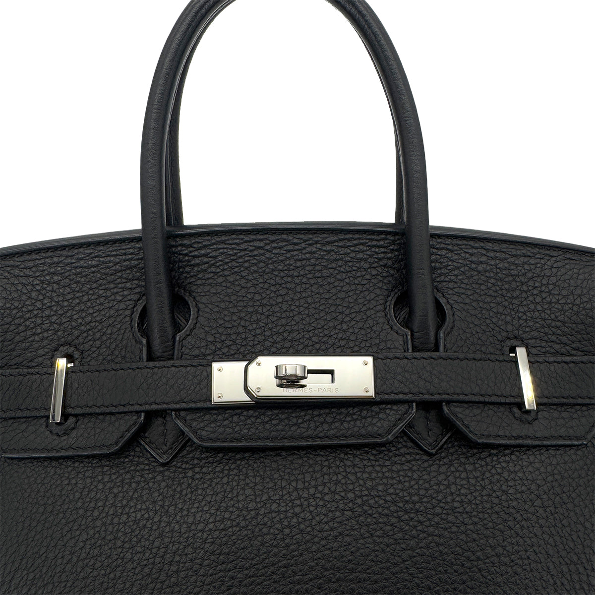 HERMES BIRKIN 30 BLACK TOGO HAND BAG □N SHW 90291228