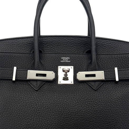 HERMES BIRKIN 30 BLACK TOGO HAND BAG □N SHW 90291228 - PURPOSE