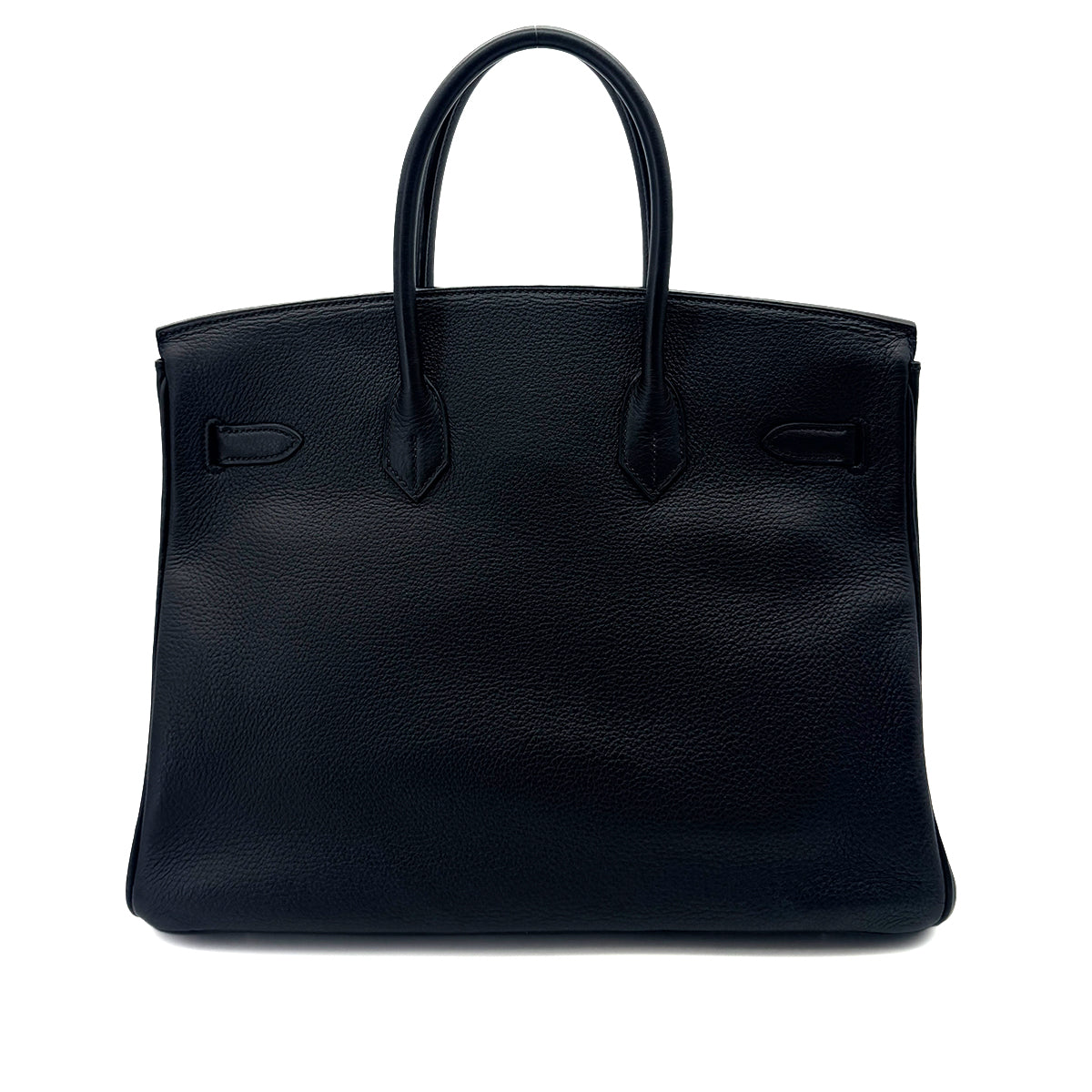 HERMES BIRKIN 35 BLACK TAURILLON CLEMENCE HAND BAG □E SHW 90291231