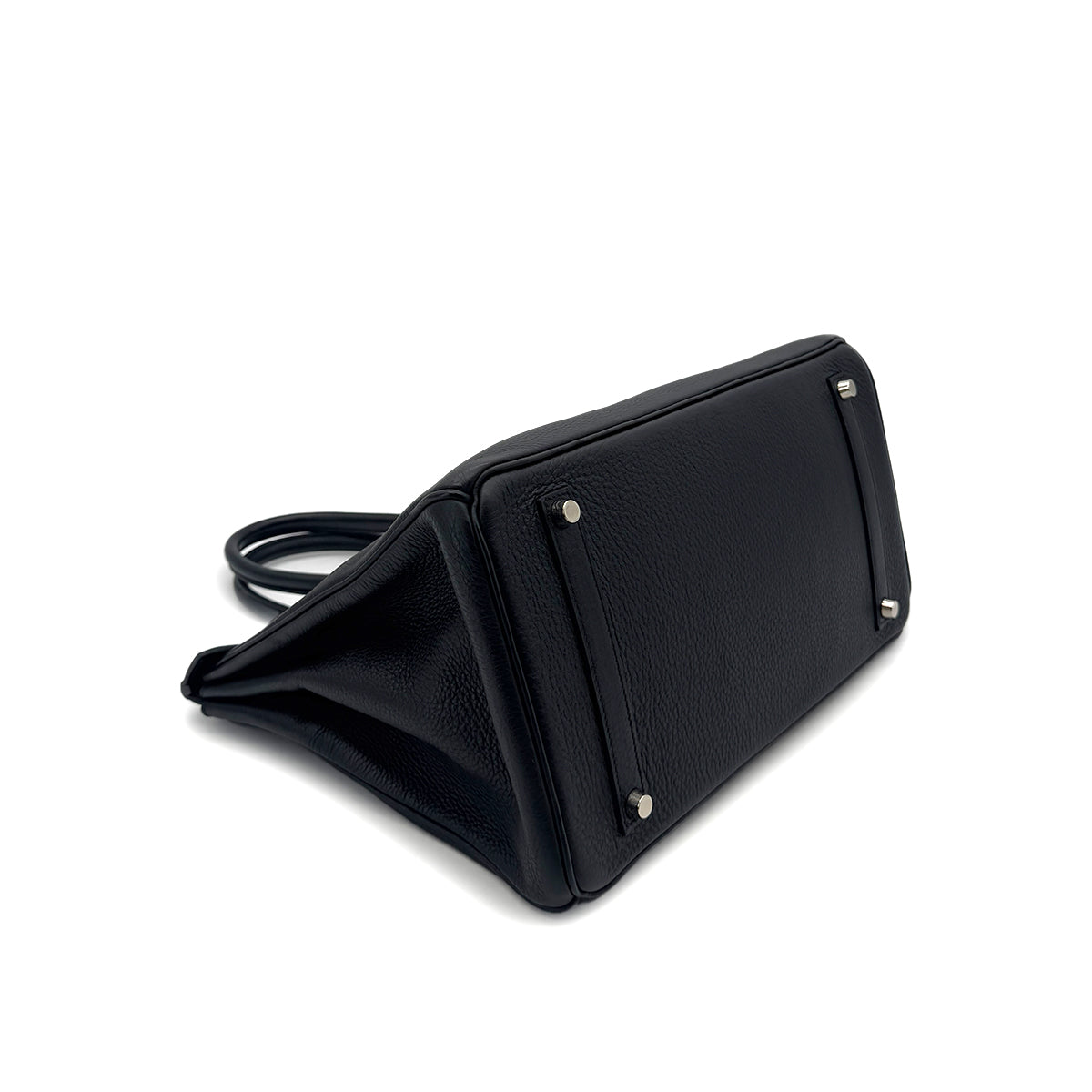 HERMES BIRKIN 35 BLACK TAURILLON CLEMENCE HAND BAG □E SHW 90291231