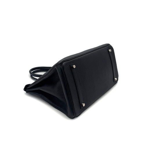 HERMES BIRKIN 35 BLACK TOGO HAND BAG □E SHW 90291231 - PURPOSE