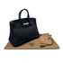 HERMES BIRKIN 35 BLACK TOGO HAND BAG □E SHW 90291231 - PURPOSE