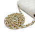 CHANEL VINTAGE MINI SQUARE 17 CHAIN SHOULDER BAG WHITE CAVIAR SKIN 90291232