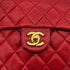 CHANEL VINTAGE MINI SQUARE 17 CHAIN SHOULDER BAG RED LAMB SKIN 90291233 - PURPOSE
