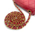 CHANEL VINTAGE MINI SQUARE 17 CHAIN SHOULDER BAG RED LAMB SKIN 90291233 - PURPOSE