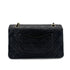 CHANEL VINTAGE CLASSIC FLAP MEDIUM CHAIN SHOULDER BAG BLACK LAMB SKIN 90291236 - PURPOSE