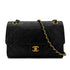 CHANEL VINTAGE MATELASSE CHAIN SHOULDER BAG BLACK LAMB SKIN 90291237 - PURPOSE