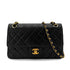 CHANEL VINTAGE MATELASSE CHAIN SHOULDER BAG BLACK LAMB SKIN 90291238 - PURPOSE