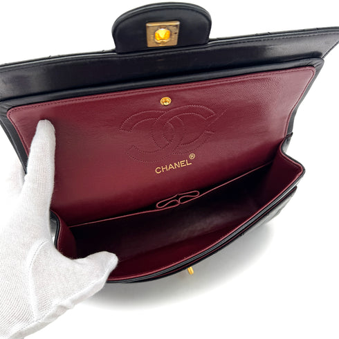 CHANEL VINTAGE MATELASSE CHAIN SHOULDER BAG BLACK LAMB SKIN 90291238 - PURPOSE