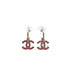 CHANEL EARRINGS COCOMARK RHINESTONE PINK ACCESSORY 06P 90291242 - PURPOSE