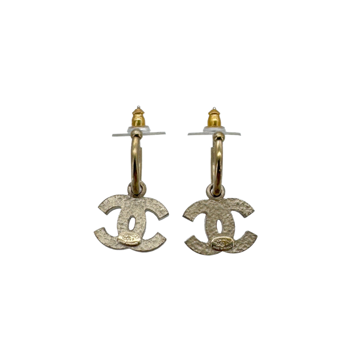 CHANEL EARRINGS COCOMARK RHINESTONE PINK ACCESSORY 06P 90291242