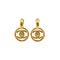 CHANEL VINTAGE EARRINGS COCOMARK TURM LOCK GOLD ACCESSORY 97P 90291247 - PURPOSE
