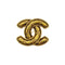 CHANEL VINTAGE BIG COCO MARK BROOCH MATELASSE GOLD ACCESSORY 90291248 - PURPOSE