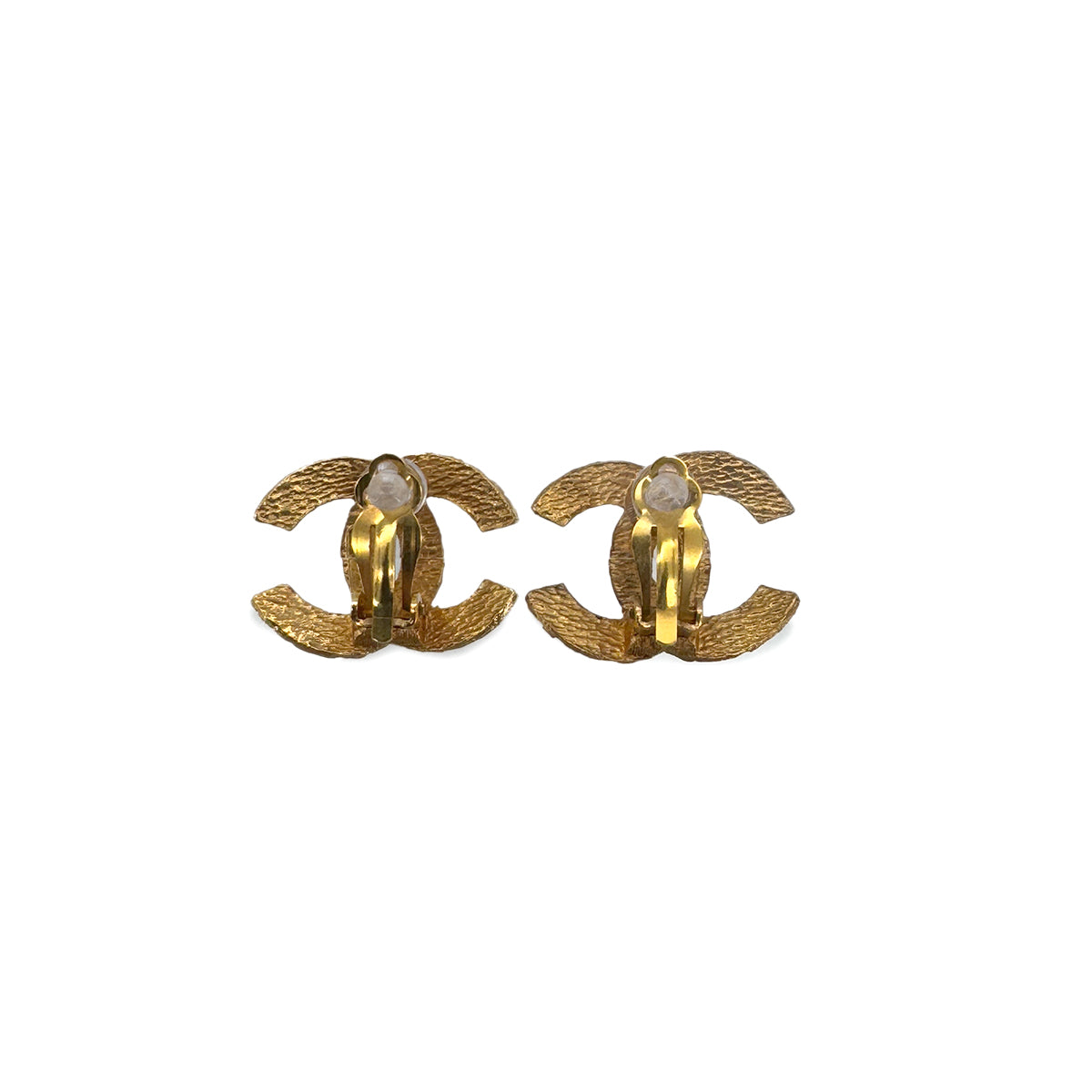 CHANEL VINTAGE EARRINGS COCOMARK GOLD ACCESSORY 90291251