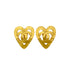 CHANEL VINTAGE HEART EARRINGS COCOMARK ACCESSORY 95P 90291252 - PURPOSE