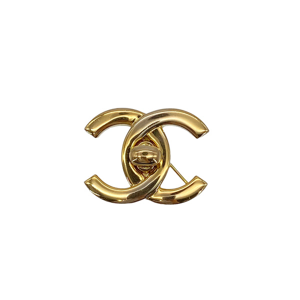 CHANEL VINTAGE COCOMARK BROOCH TURNLOCK ACCESSORY 96P 90291253 - PURPOSE