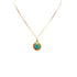 CHANEL NECKLACE COCOMARK TURQUOISE STONE GOLD ACCESSORY 90291255 - PURPOSE