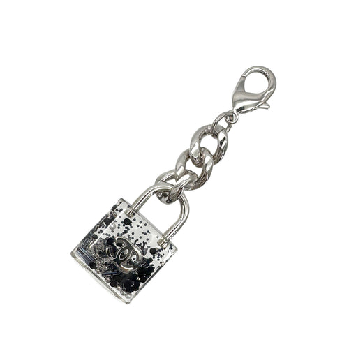 CHANEL VINTAGE COCOMARK CADENA KEY RING CLEAR SILVER CHAIN 14K 90291256 - PURPOSE