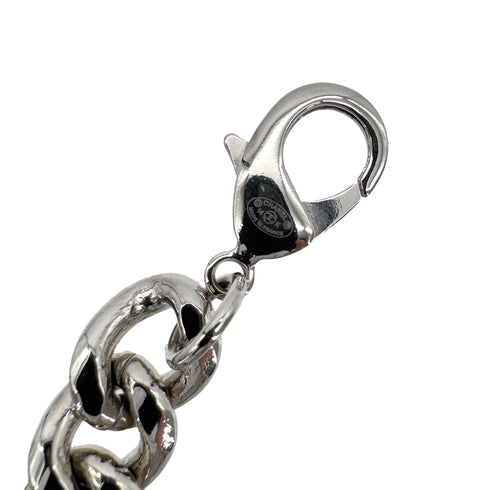 CHANEL VINTAGE COCOMARK CADENA KEY RING CLEAR SILVER CHAIN 14K 90291256 - PURPOSE