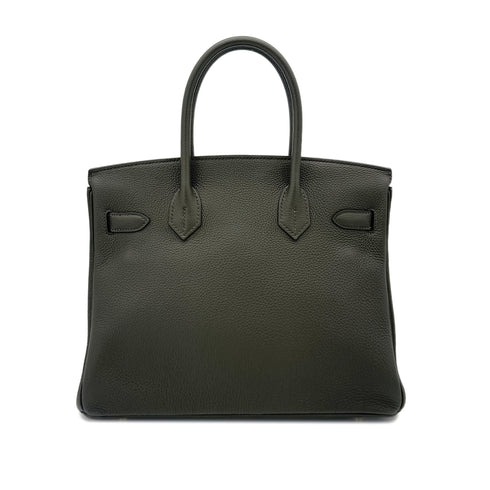 HERMES BIRKIN 30 VERT OLIVE TOGO HAND BAG Y GHW 90291299 - PURPOSE
