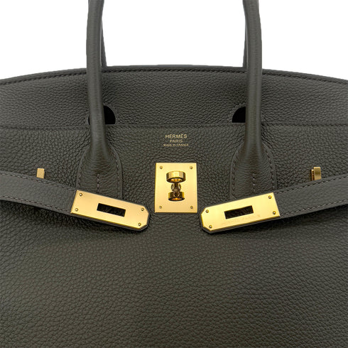 HERMES BIRKIN 30 VERT OLIVE TOGO HAND BAG Y GHW 90291299 - PURPOSE