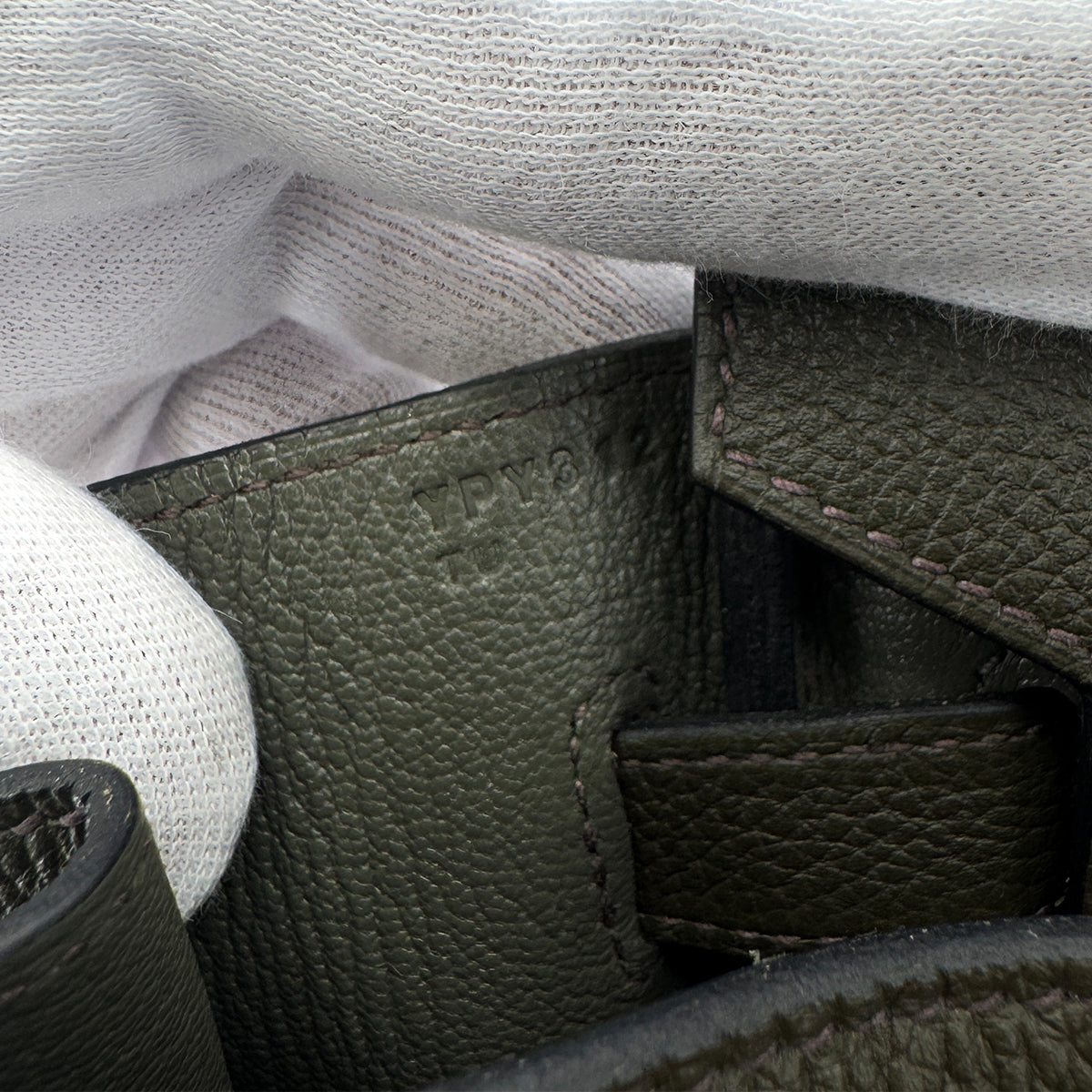 HERMES BIRKIN 30 VERT OLIVE TOGO HAND BAG Y GHW 90291299