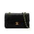 CHANEL VINTAGE CLASSIC FLAP SMALL CHAIN SHOULDER BAG BLACK LAMB SKIN 90291300 - PURPOSE
