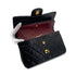 CHANEL VINTAGE CLASSIC FLAP SMALL CHAIN SHOULDER BAG BLACK LAMB SKIN 90291300 - PURPOSE