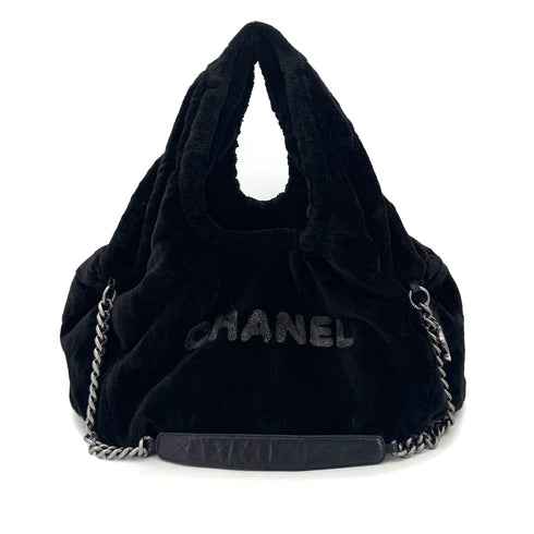 CHANEL VINTAGE COCOMARK 2WAY FAR CHAIN SHOULDER BAG BLACK 90291302 - PURPOSE