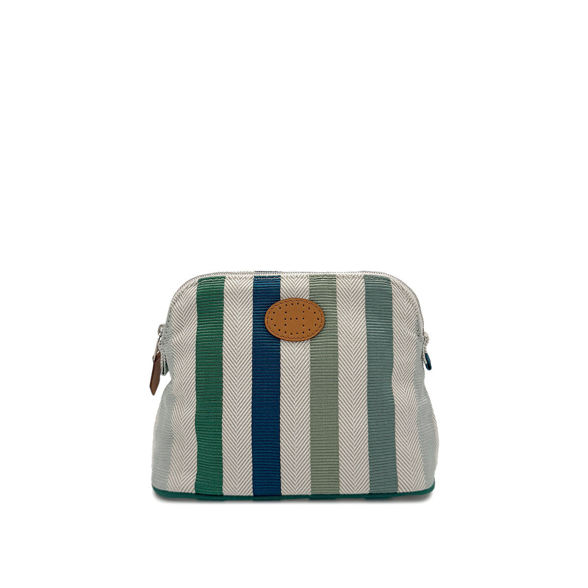 HERMES BOLIDE POUCH MINI GREEN NATURAL COTTON VISCOSE 90291304