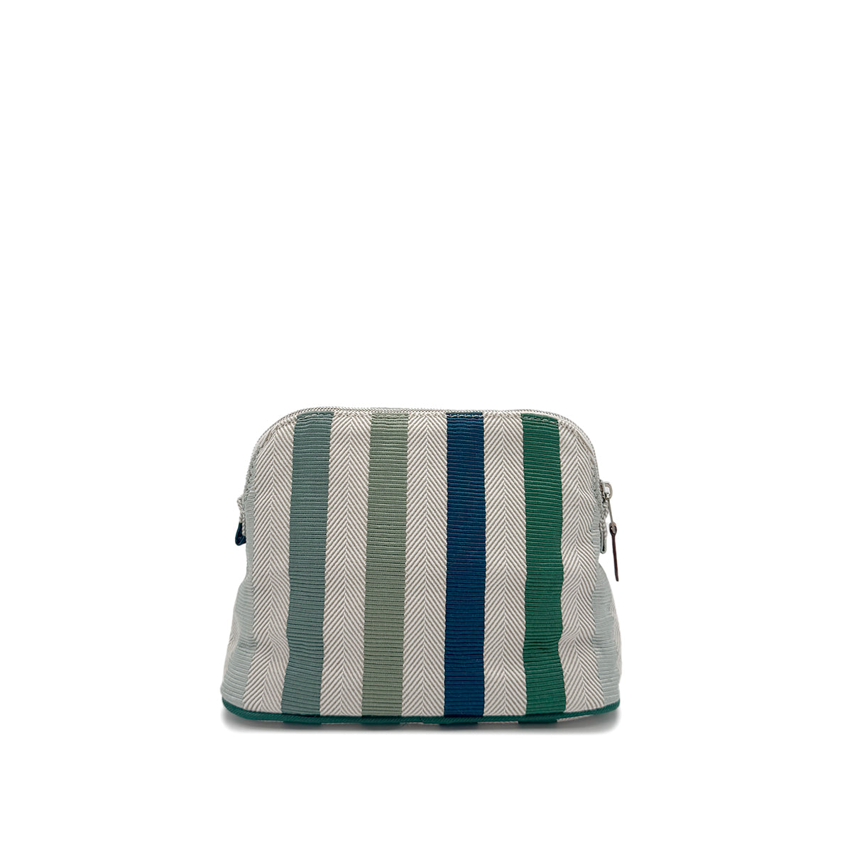 HERMES BOLIDE POUCH MINI GREEN NATURAL COTTON VISCOSE 90291304