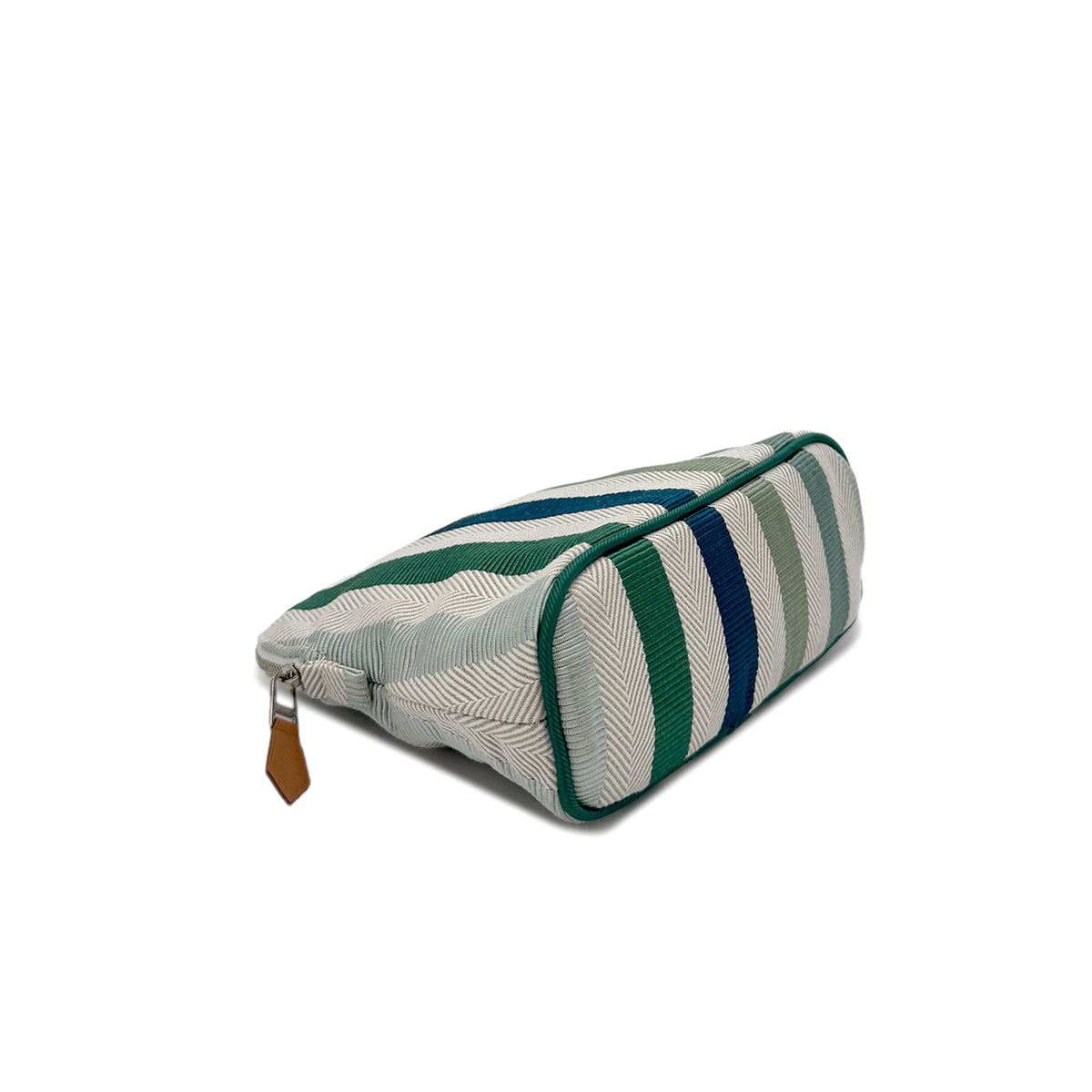 HERMES BOLIDE POUCH MINI GREEN NATURAL COTTON VISCOSE 90291304