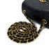 CHANEL VINTAGE MATELASSE CHAIN SHOULDER BAG BLACK LAMB SKIN 90291306 - PURPOSE