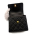 CHANEL VINTAGE MATELASSE CHAIN SHOULDER BAG BLACK LAMB SKIN 90291306 - PURPOSE