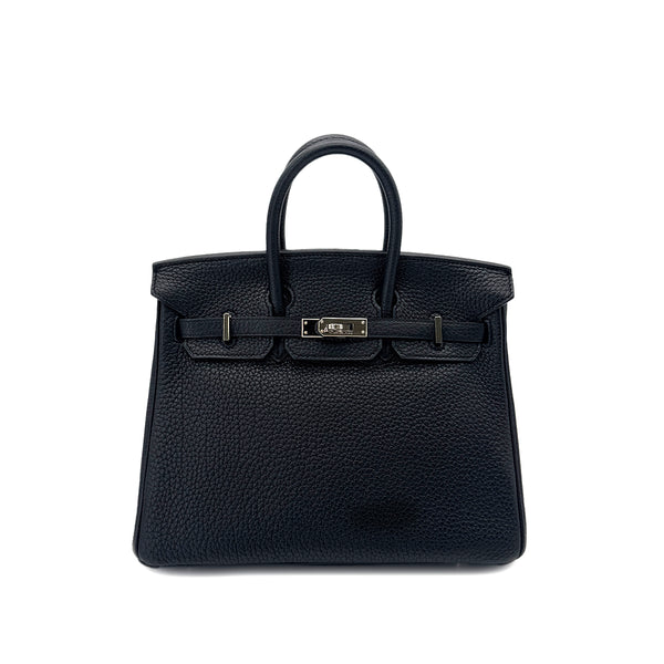 HERMES BIRKIN 25 BLACK TOGO HAND BAG □L SHW 90291307 - PURPOSE