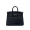 HERMES BIRKIN 25 BLACK TOGO HAND BAG □L SHW 90291307 - PURPOSE