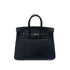 HERMES BIRKIN 25 BLACK TOGO HAND BAG □L SHW 90291307 - PURPOSE