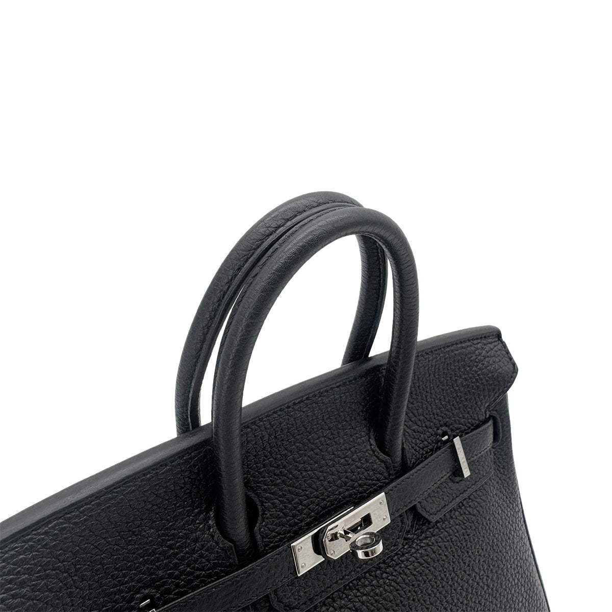 HERMES BIRKIN 25 BLACK TOGO HAND BAG □L SHW 90291307