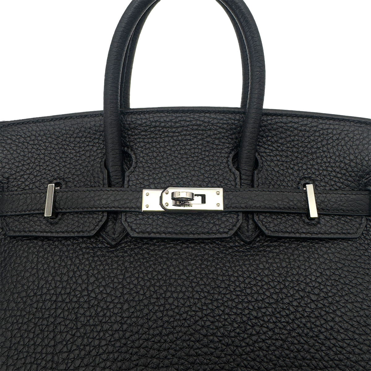 HERMES BIRKIN 25 BLACK TOGO HAND BAG □L SHW 90291307