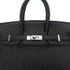 HERMES BIRKIN 25 BLACK TOGO HAND BAG □L SHW 90291307 - PURPOSE